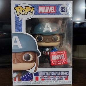FUNKO POP! WWII Ultimate Captain America #821